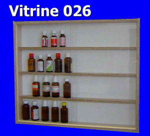 VITRiNA 1/87 délka 60cm, výška 50cm, 4 police